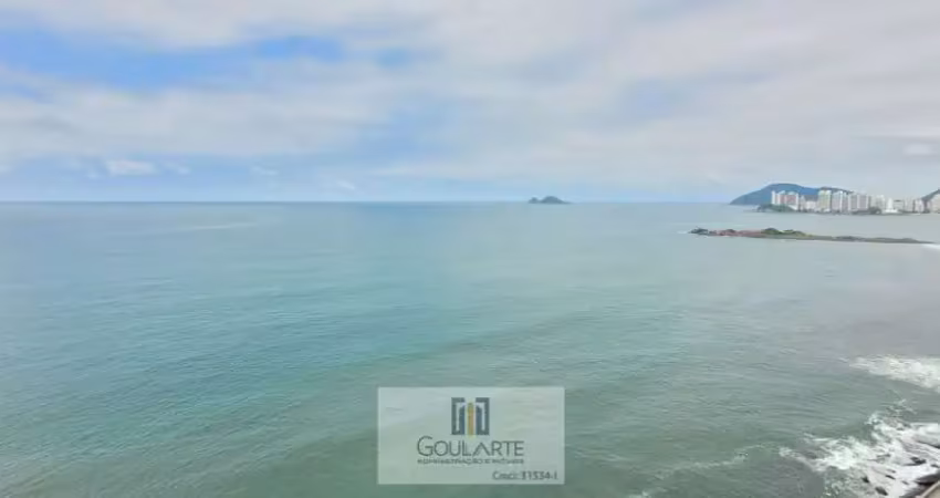 Apartamento alto padrão frente mar, 3 dormitórios sendo 1 suíte, *vista total mar* - pitangueiras-guarujá/sp