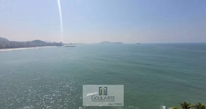Apartamento alto padrão frente mar, 3 suítes com vista total do mar, lazer completo no condomínio - astúrias-guarujá/sp.