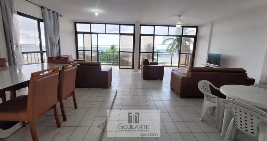 Apartamento alto padrão frente mar, 3 suítes climatizadas, vista total mar na PITANGUEIRAS-GUARUJÁ/SP.