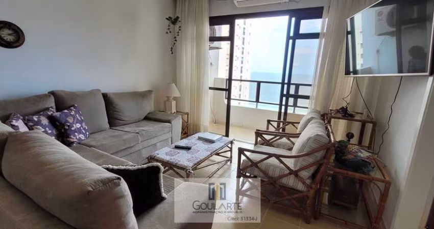Apartamento com 3 dormitórios, sacada vista mar na Praia de Pitangueiras - Guarujá/SP