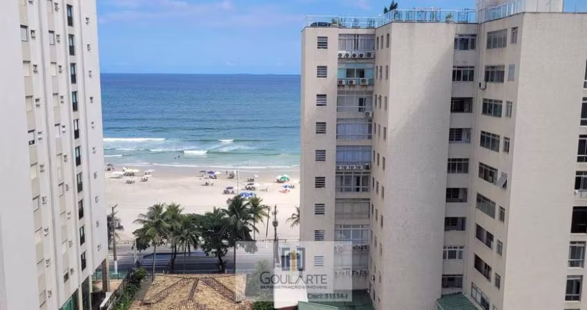 Apartamento com 2 dormitórios, sacada vista mar na Praia de Pitangueiras - Guarujá/SP