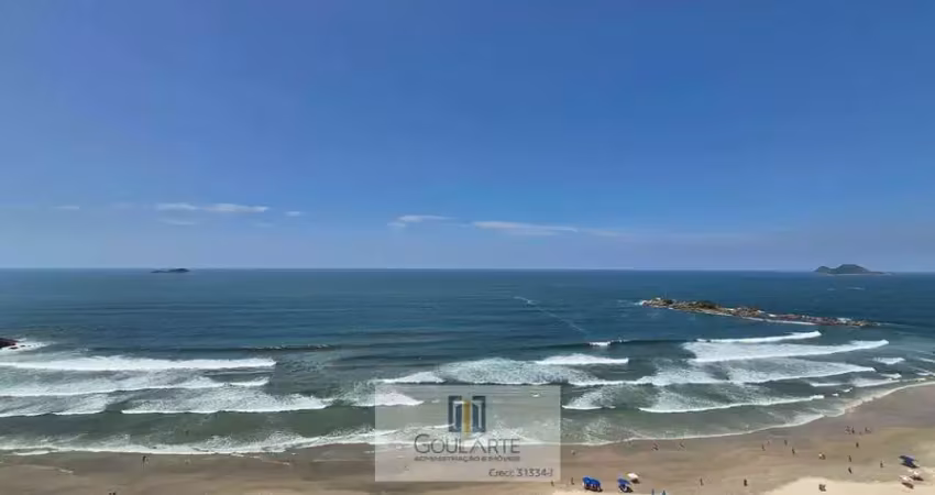 Apartamento alto padrão com vista total do mar, 3 suítes, reformado, na praia das Pitangueiras - Guarujá/SP.