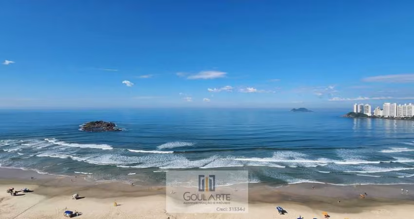 Apartamento com vista para o mar, 4 dormitórios sendo 3 suítes, 'frente mar' na praia das PITANGUEIRAS - Guarujá/SP.