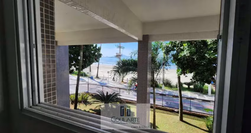 Apartamento alto padrão frente mar com 2 dormitórios sendo 1 suíte, lazer no condomínio na praia das astúrias-sp.