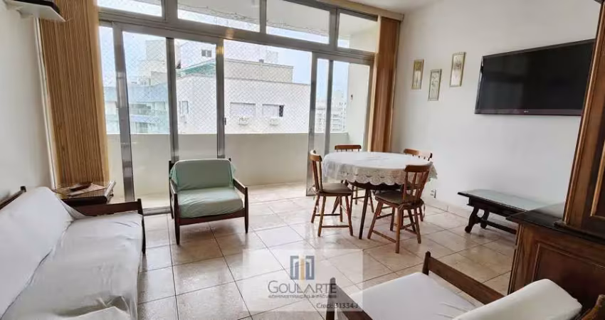 Apartamento alto padrão, 2 dormitórios + 1 dormitório de serviço na praia da pitangueiras - guarujá/sp.