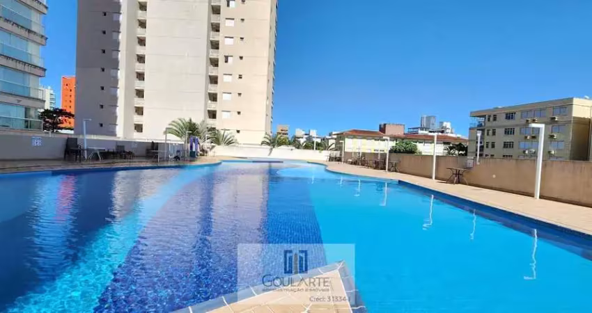 Apartamento alto padrão com acesso a sacada gourmet com vista lateral do mar, 2 dormitórios sendo 1 suíte, lazer no condomínio - enseada -guarujá/sp.