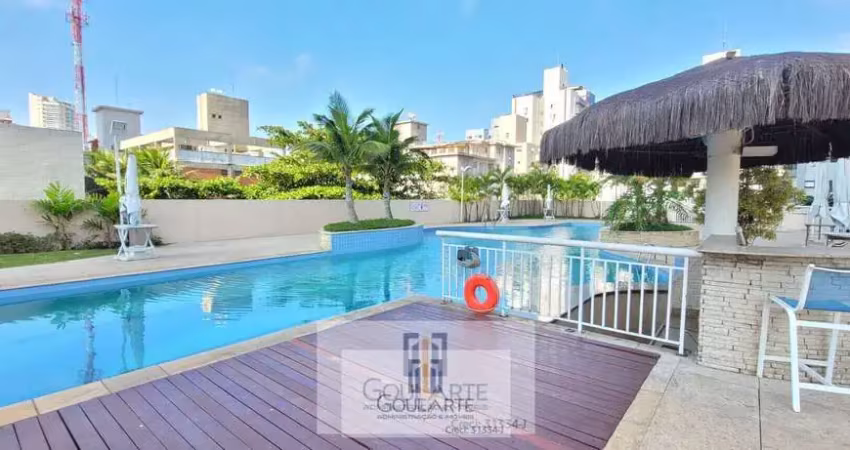 Apartamento alto padrão em condomínio clube, 3 dormitórios sendo 1 suíte climatizada, lazer no condomínio na praia da astúrias - guarujá/sp