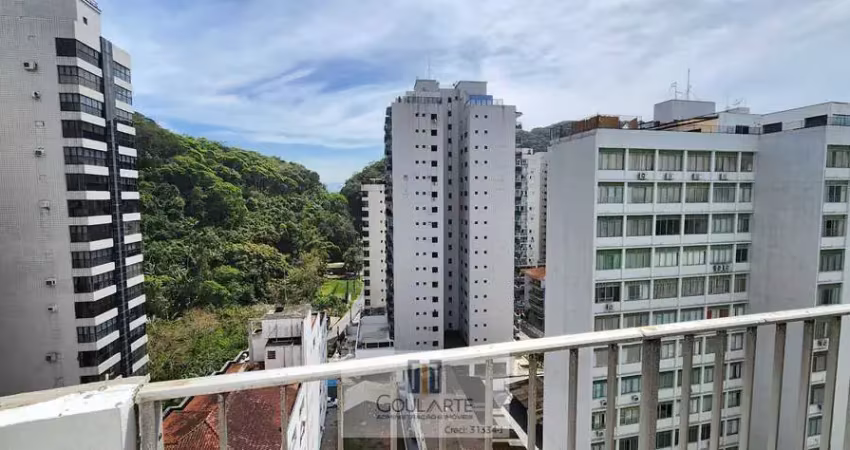 Apartamento alto padrão com acesso a sacada, 2 dormitórios + 1 dormitório de serviço, na praia das  pitangueiras-guarujá/sp.