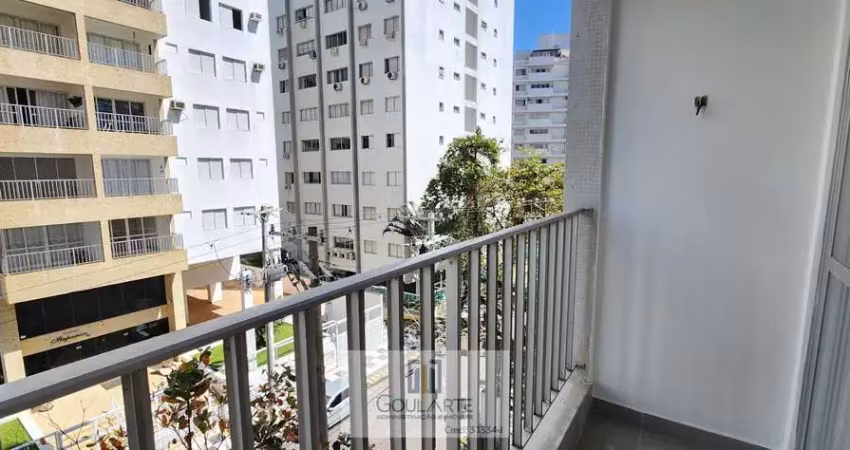 Apartamento padrão com acesso a sacada, 3 dormitórios sendo 2 climatizados, lazer no condomínio, lado praia - tombo - guarujá/sp