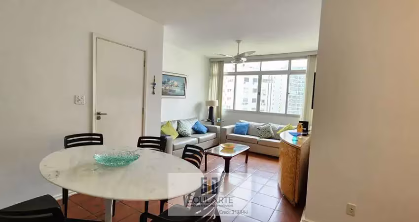 Apartamento com 2 dormitórios sendo 1 suíte, à menos de 200 metros da praia da pitangueiras-guarujá/sp