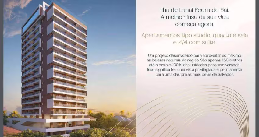 Lanai pedra do sal - apartamento residencial à venda, itapuã, salvador.