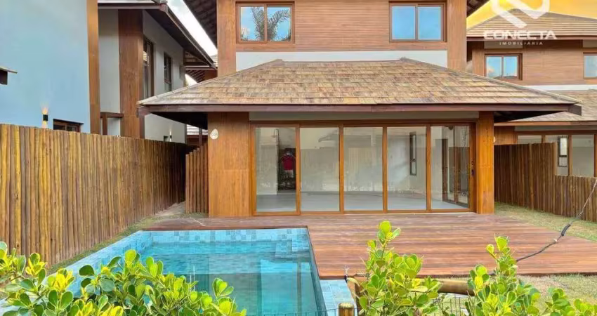 Bangalô com 4 suítes à venda, 180 m² por r$ 2.800.000 - itacimirim (monte gordo) - camaçari/ba
