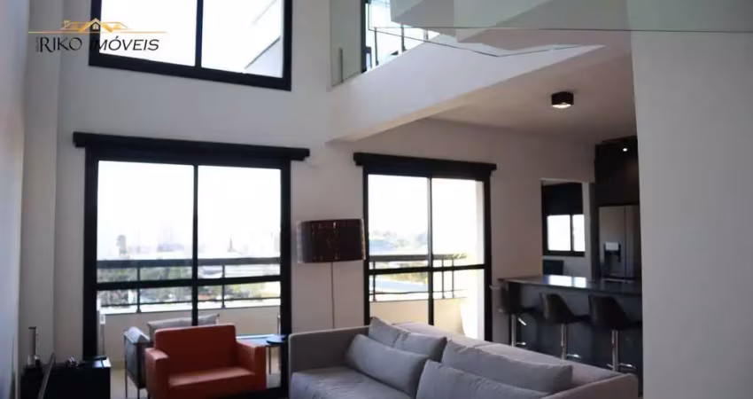 Loft duplex condomínio tarsila loft no jardim aquarius, são 94 m²