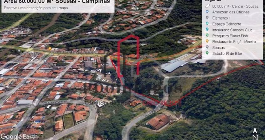 ÁREA PARA EMPREENDIMENTO COMERCIAL OU RESIDENCIAL - ZM1 - APA - CENTRO DE SOUSAS - CAMPINAS - SP
