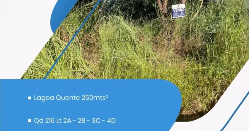 Terreno à venda no bairro setor lagoa quente - caldas novas/go