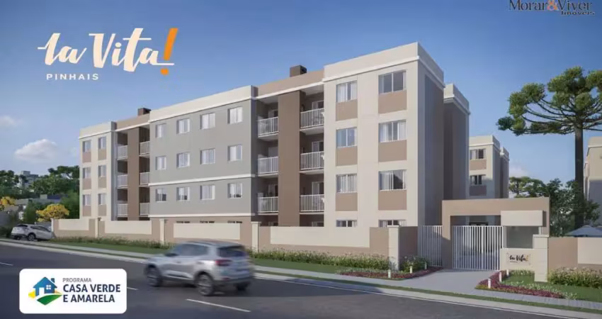 Apartamento para venda em pinhais, vargem grande, 2 dormitórios, 1 banheiro, 1 vaga