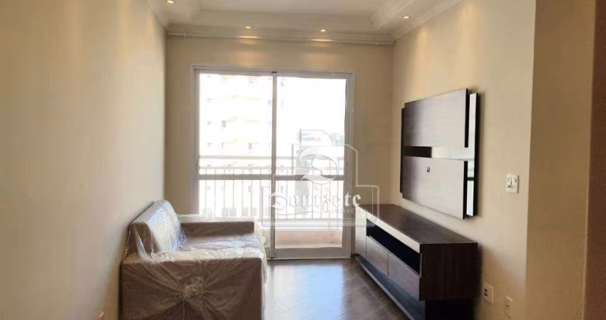 Apartamento com 2 dormitórios para alugar, 60 m² por R$ 2.480,67/mês - Vila Valparaíso - Santo André/SP