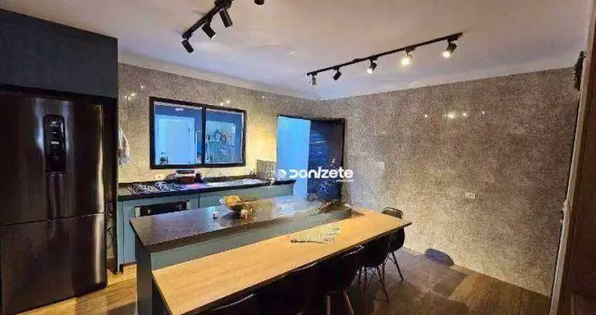 Sobrado á venda na  - vila assunção - santo andré  com 2 dormitórios , 180 m² por r$ 1.170.500