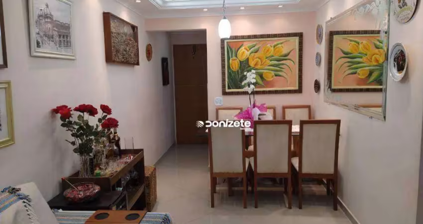 Apartamento com 2 dormitórios à venda, 56 m² por r$ 345.000,00 - vila valparaíso - santo andré/sp