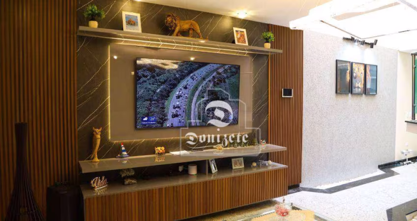 Sobrado com 3 dormitórios à venda, 162 m² por R$ 1.250.000,00 - Vila Scarpelli - Santo André/SP