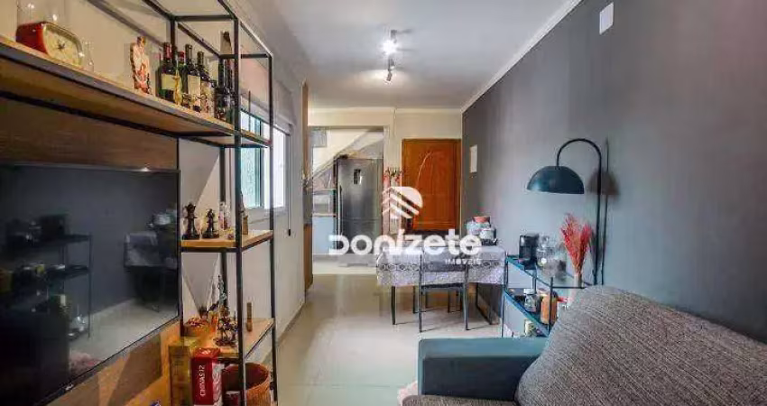Cobertura com 2 dormitórios à venda, 104 m² por r$ 595.000,00 - campestre - santo andré/sp