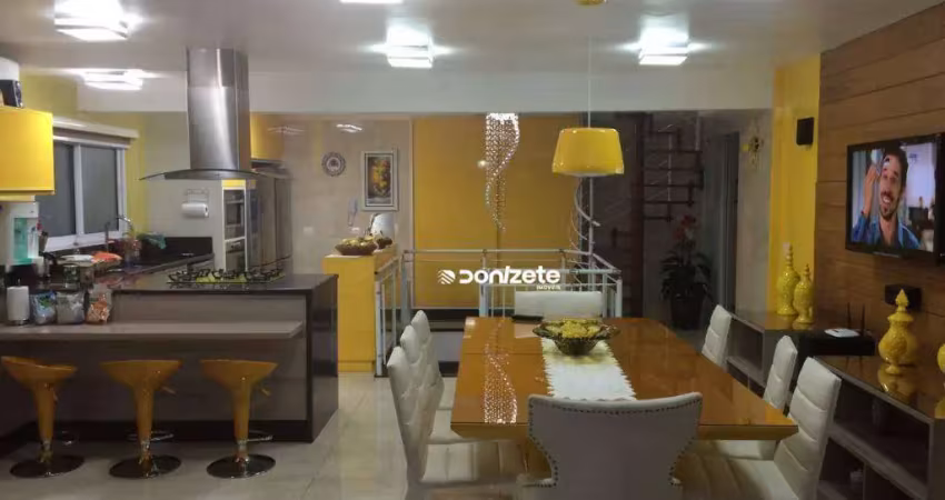Apartamento triplex com 3 dormitórios à venda, 290 m² por r$ 2.499.999,90 - santa paula - são caetano do sul/sp