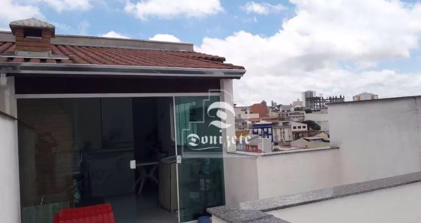 Cobertura com 2 dormitórios à venda, 96 m² por r$ 420.000,00 - parque das nações - santo andré/sp
