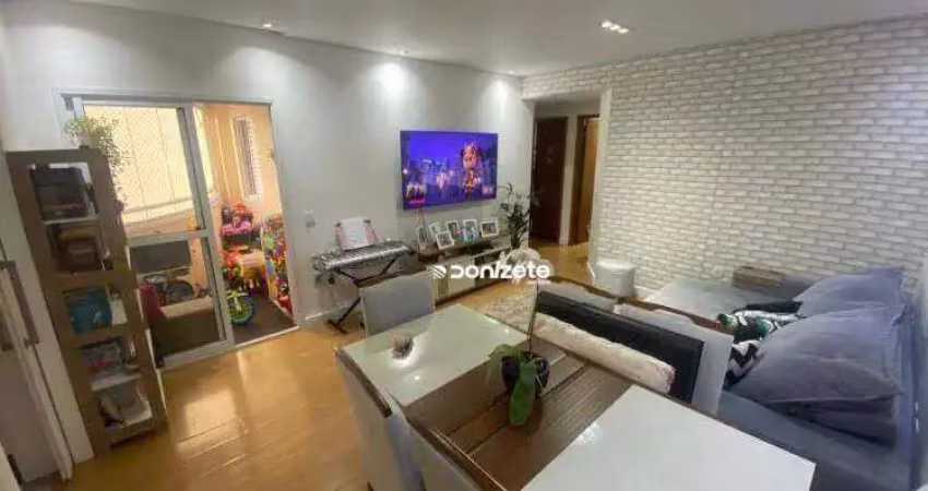 Apartamento com 3 dormitórios à venda, 88 m² por r$ 659.000,00 - vila valparaíso - santo andré/sp