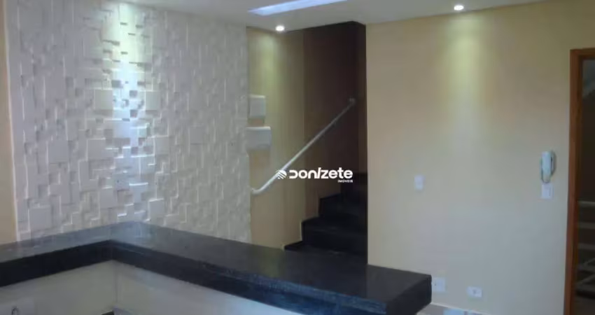 Cobertura com 2 dormitórios à venda, 120 m² por r$ 530.000,00 - vila tibiriçá - santo andré/sp
