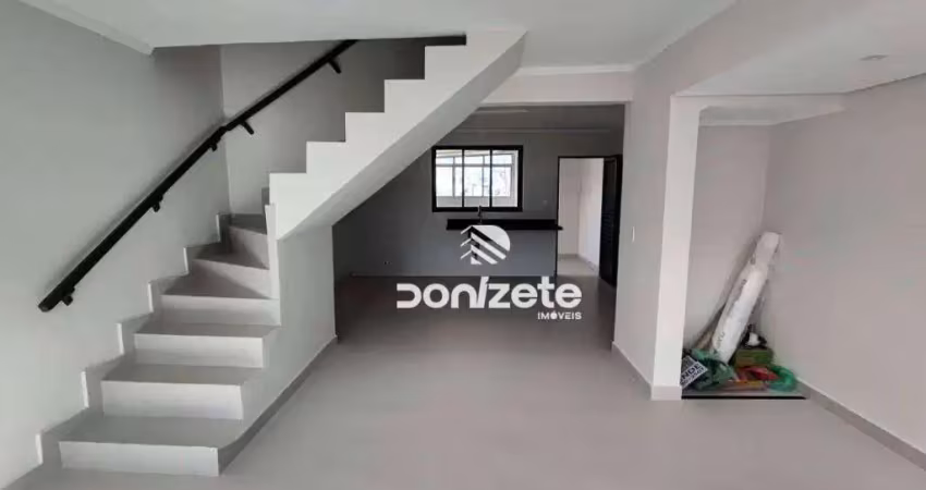 Sobrado com 2 dormitórios à venda, 160 m² por r$ 665.000,00 - vila scarpelli - santo andré/sp