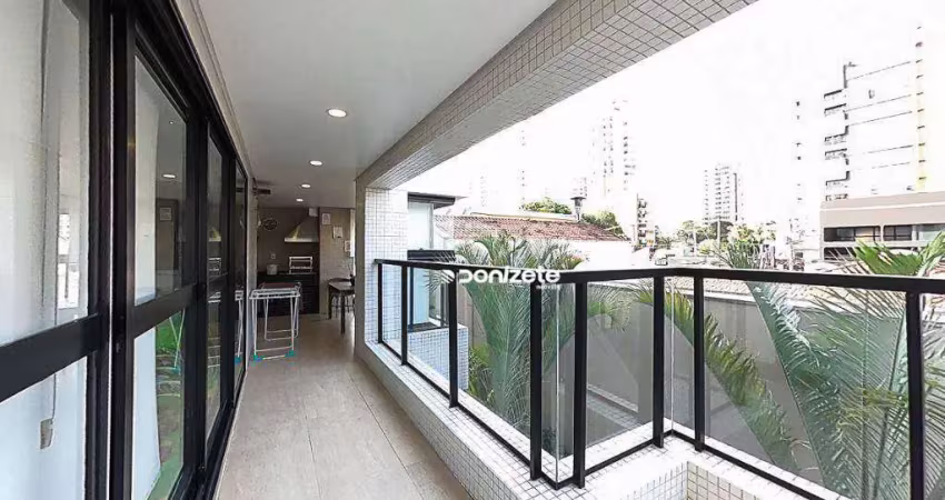 Apartamento com 3 dormitórios, 139 m² - venda por r$ 2.199.000,00 ou aluguel por r$ 11.830,00/mês - jardim - santo andré/sp