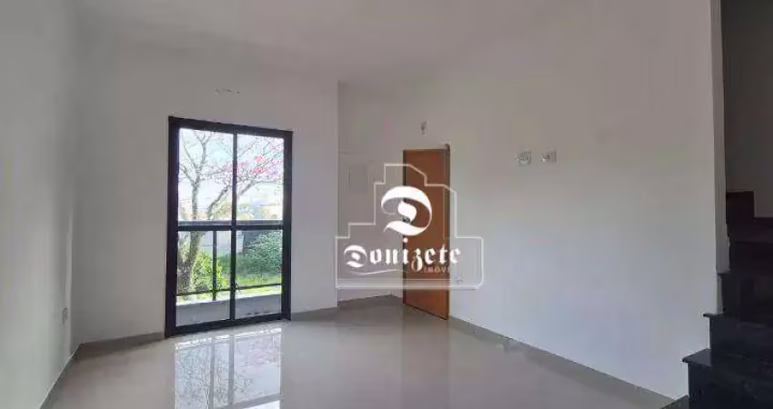 Cobertura com 2 dormitórios à venda, 90 m² por r$ 480.000,00 - vila assunção - santo andré/sp