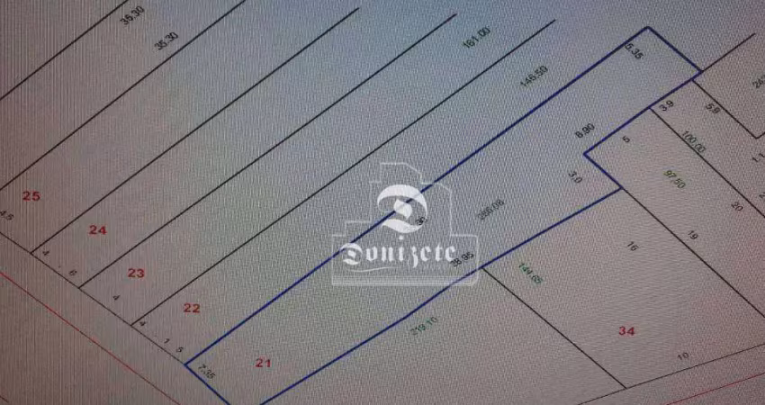 Terreno à venda, 286 m² por r$ 795.000,00 - vila assunção - santo andré/sp