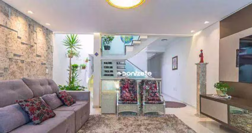 Sobrado à venda, 195 m² por r$ 1.595.000,00 - vila assunção - santo andré/sp