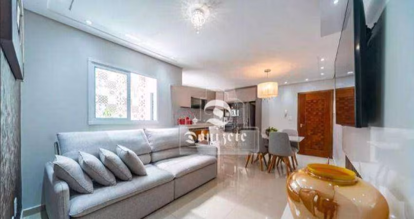 Apartamento com 2 dormitórios à venda, 70 m² por R$ 780.000,00 - Vila Valparaíso - Santo André/SP