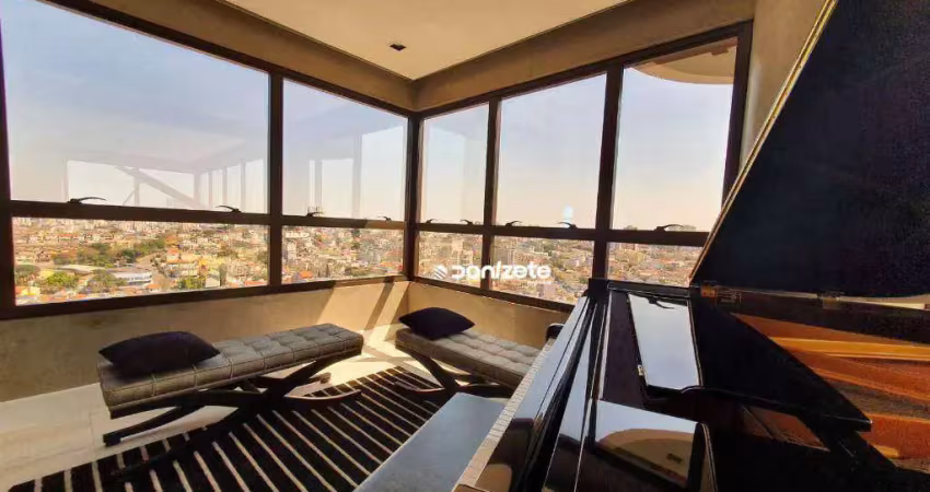 Apartamento com 3 dormitórios à venda, 190 m² por r$ 3.500.000,00 - jardim - santo andré/sp