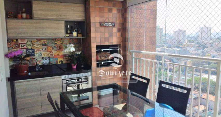 Apartamento com 3 dormitórios à venda, 86 m² por R$ 746.000,00 - Vila Valparaíso - Santo André/SP
