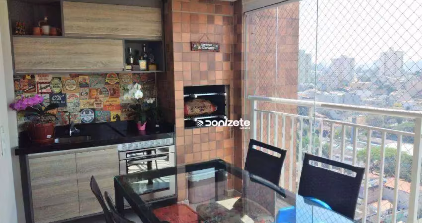 Apartamento com 3 dormitórios à venda, 86 m² por r$ 746.000,00 - vila valparaíso - santo andré/sp