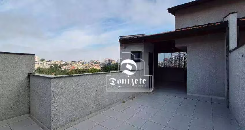Cobertura com 2 dormitórios à venda, 90 m² por r$ 460.000,00 - vila assunção - santo andré/sp