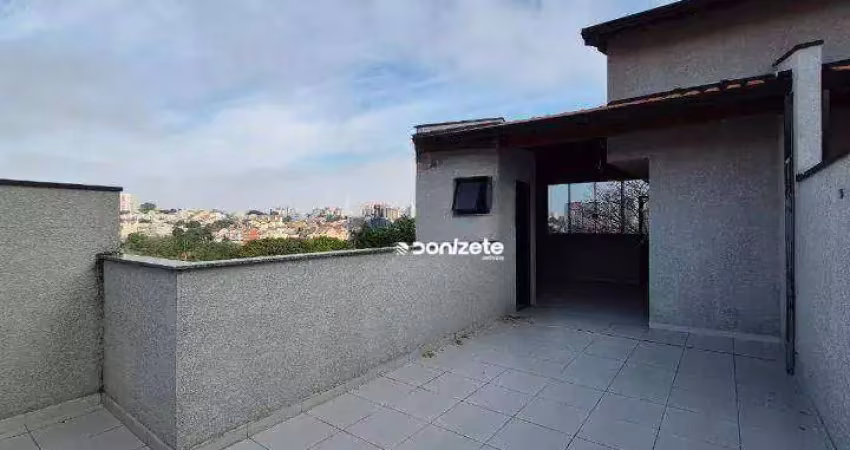 Cobertura com 2 dormitórios à venda, 90 m² por r$ 460.000,00 - vila assunção - santo andré/sp