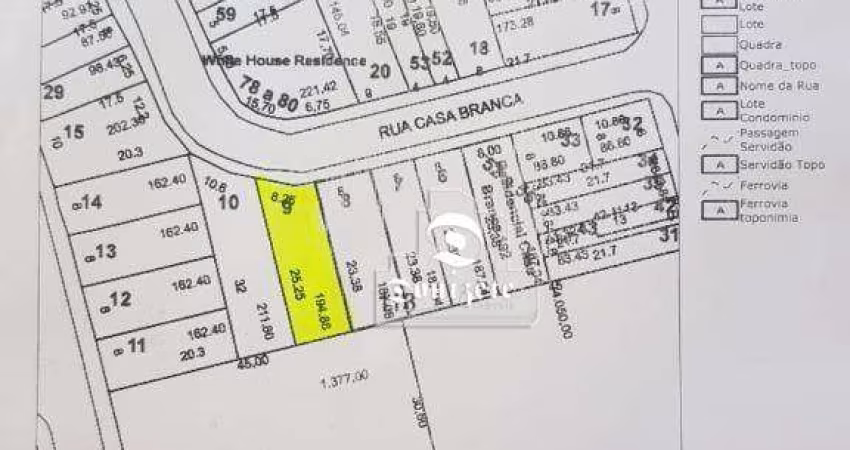 Terreno à venda, 194 m² por R$ 399.999,99 - Casa Branca - Santo André/SP