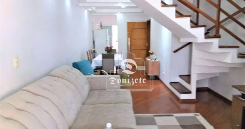Sobrado à venda, 142 m² por r$ 620.000,00 - vila bela vista - santo andré/sp
