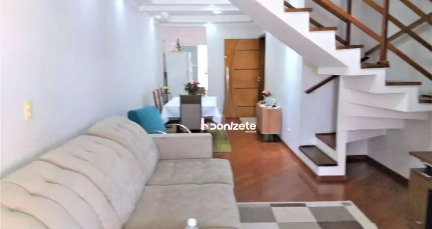 Sobrado com 3 dormitórios à venda, 142 m² por r$ 620.000,00 - vila bela vista - santo andré/sp