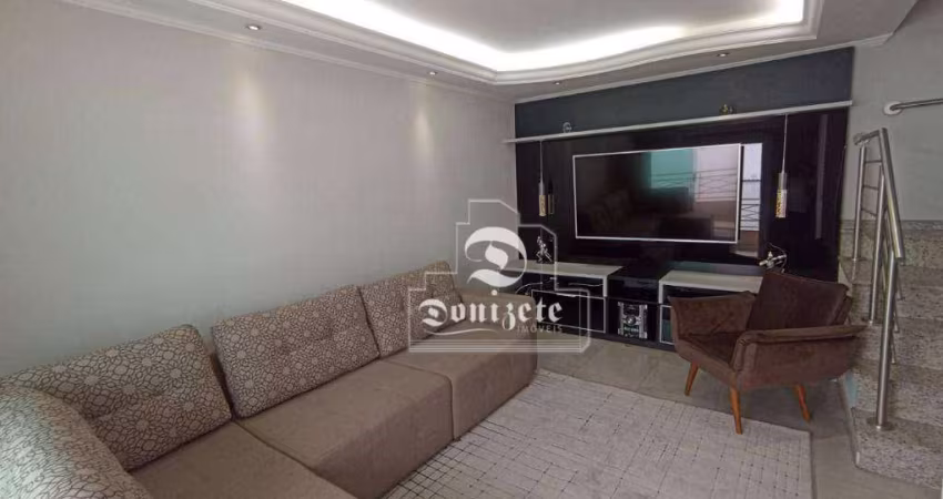 Sobrado com 3 dormitórios à venda, 158 m² por R$ 760.000,00 - Vila Assunção - Santo André/SP
