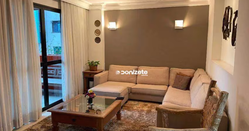 Apartamento com 3 dormitórios à venda, 178 m² por r$ 869.000,00 - vila valparaíso - santo andré/sp