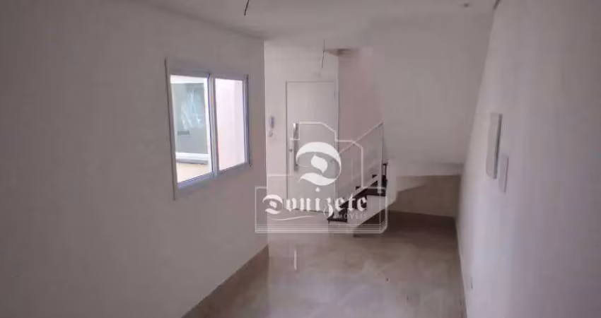 Cobertura com 2 dormitórios à venda, 86 m² por R$ 419.950,00 - Vila Pires - Santo André/SP