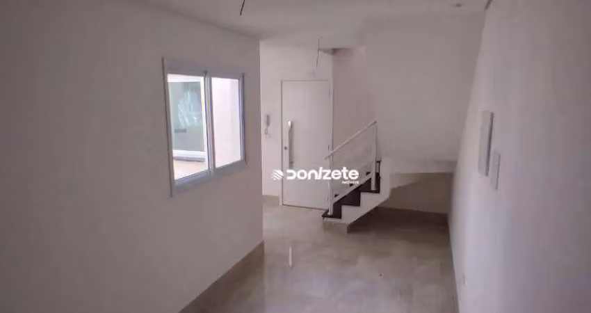 Cobertura com 2 dormitórios à venda, 86 m² por r$ 419.950,00 - vila pires - santo andré/sp