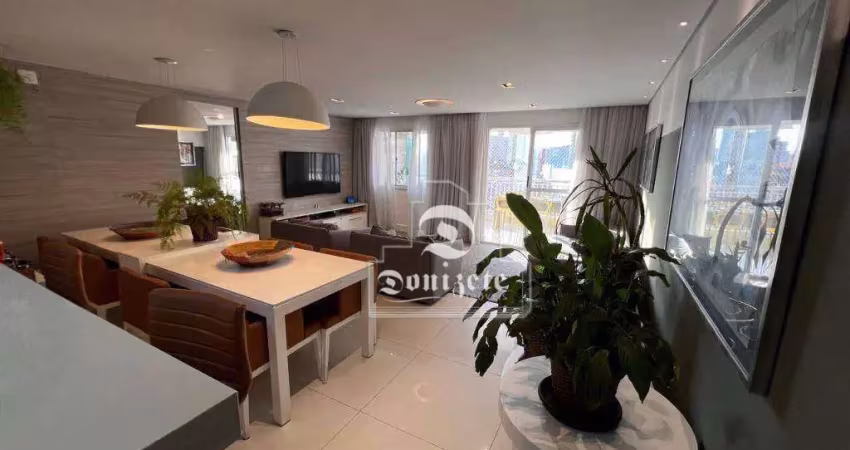 Apartamento com 3 dormitórios à venda, 115 m² por r$ 1.100.000,00 - vila valparaíso - santo andré/sp