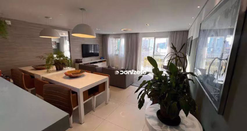 Apartamento com 3 dormitórios à venda, 115 m² por r$ 1.090.000,00 - vila valparaíso - santo andré/sp
