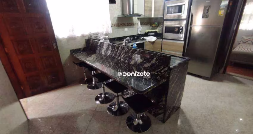 Sobrado à venda, 205 m² por r$ 620.000,00 - jardim do estádio - santo andré/sp